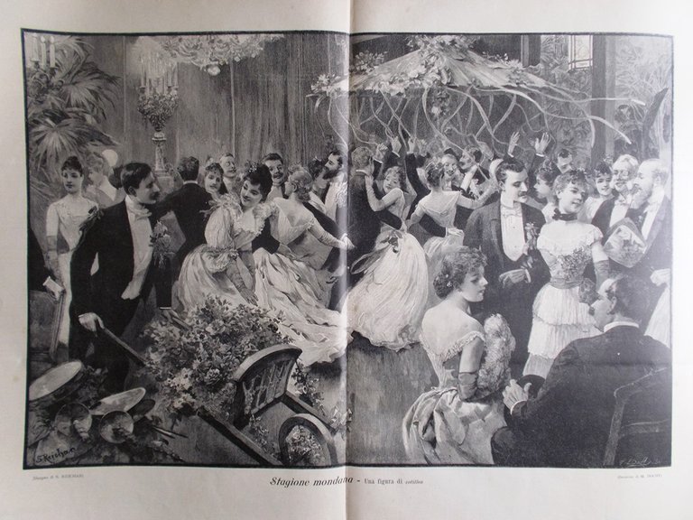 Scena Sport 15 Gennaio 1891 Falstaff Fiorentino Scherma Scene Spettatori …