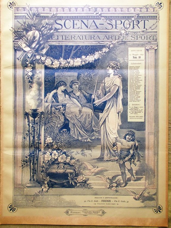 Scena Sport 15 Maggio 1891 Canto Cigno Stroobants Sport Donna … | Immagine Gallery 1