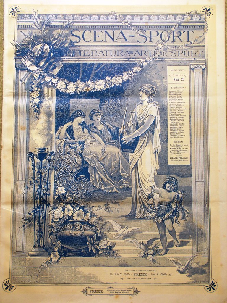 Scena Sport 15 Ottobre 1891 Sigurd Giacomo Meyerbeer Porto Baratti …