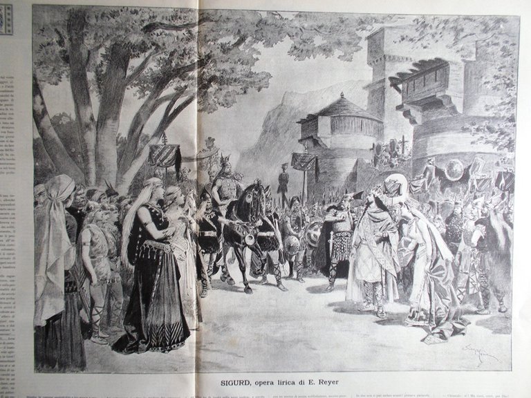 Scena Sport 15 Ottobre 1891 Sigurd Giacomo Meyerbeer Porto Baratti …