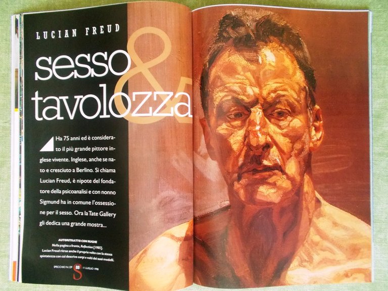 Specchio 11 Luglio 1998 Orioli Singapore Lucian Freud Computer Natalia …