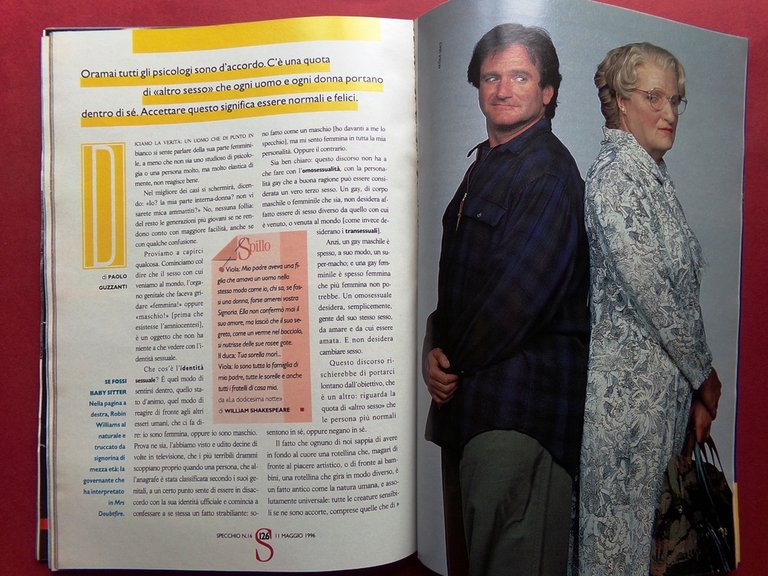 Specchio 11 Maggio 1996 Argentina Evita Peron Madonna Uomo Donna … | Immagine Gallery 4