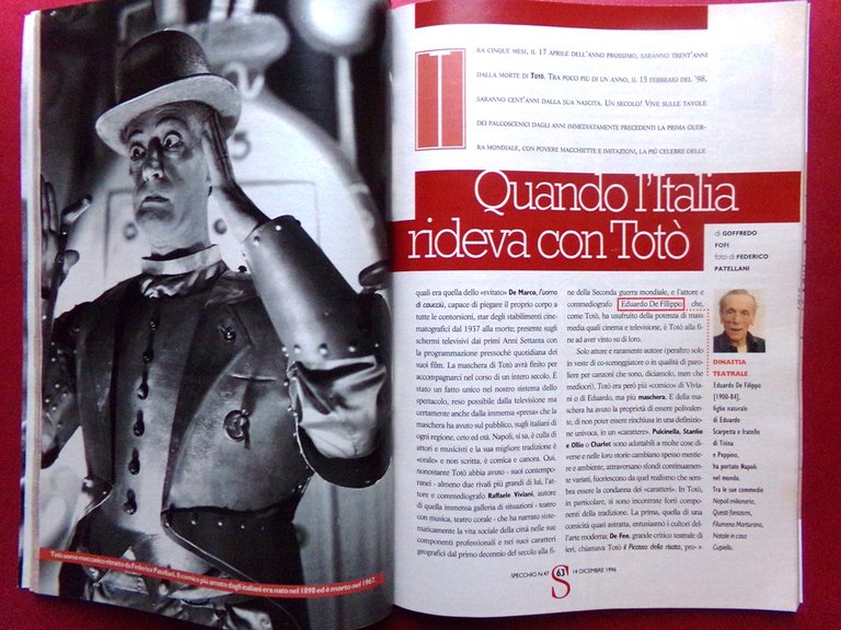 Specchio 14 Dicembre 1996 Jim Carrey Eros Ramazzotti Sci Hong … | Immagine Gallery 3