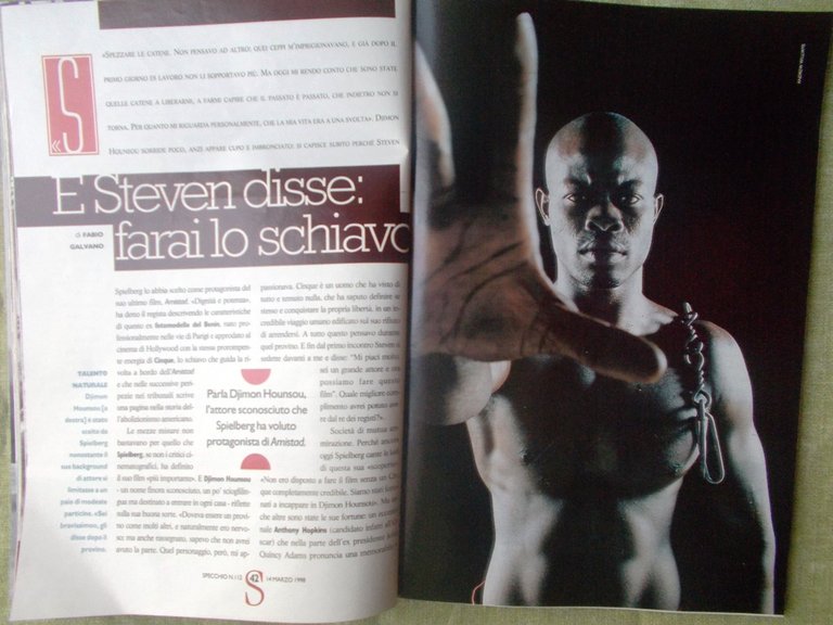 Specchio 14 Marzo 1998 Hounsou Amistad Diga Alpe Gera Ovadia …