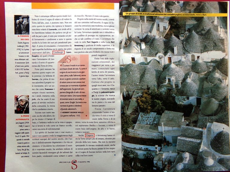 Specchio 17 Agosto 1996 Speciale Mondo Visto dall'Alto Telecomunicazioni Italia | Immagine Gallery 4