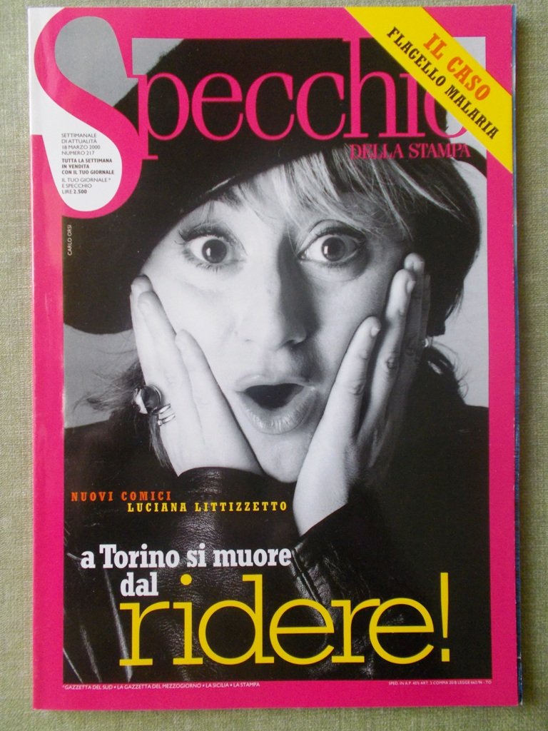 Specchio 18 Marzo 2000 Littizzetto McCartney Jagger Hacker Guerra Crazy …