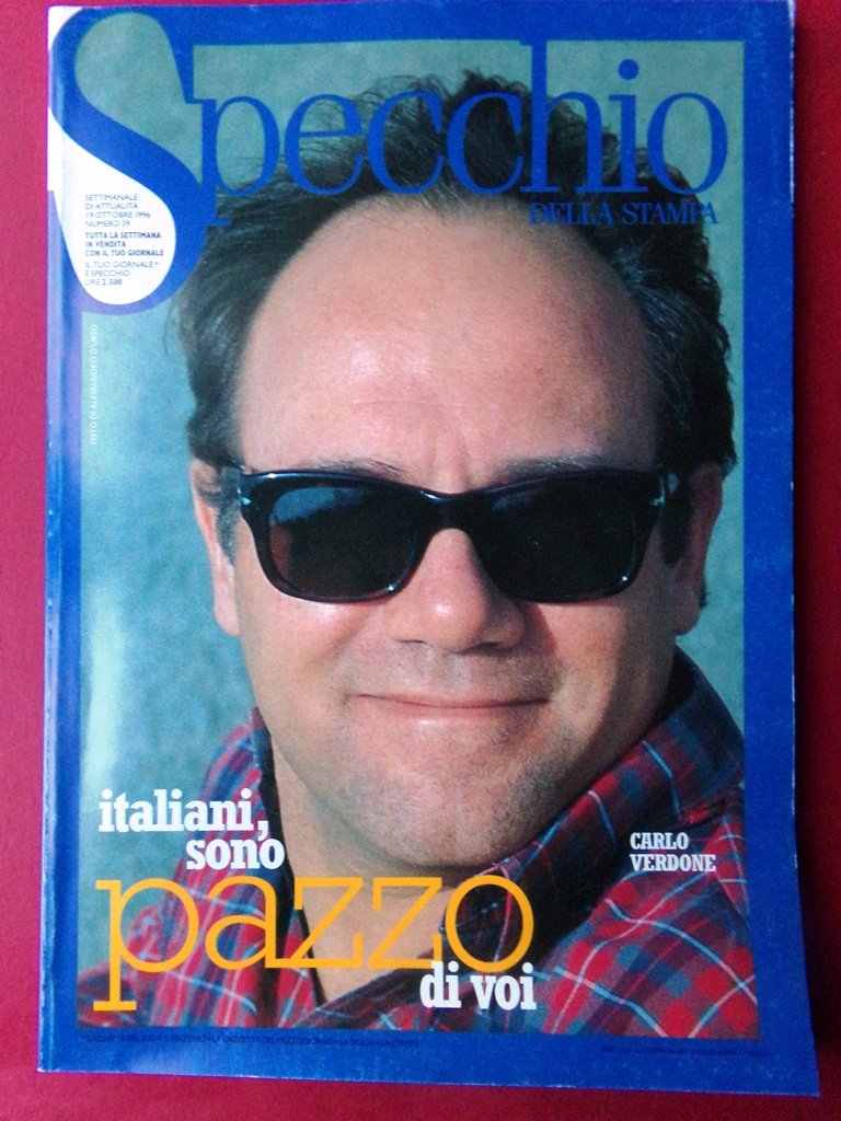 Specchio 19 Ottobre 1996 Carlo Verdone Fiume Po Shakespeare Medicina … | Immagine principale