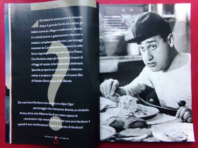 Specchio 19 Ottobre 1996 Carlo Verdone Fiume Po Shakespeare Medicina … | Immagine Gallery 3