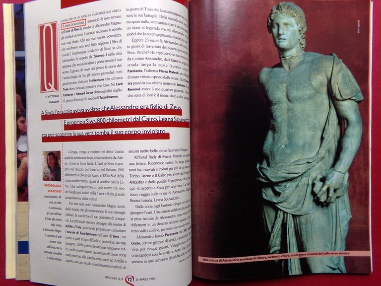 Specchio 20 Aprile 1996 Koala Alessandro Magno Coca Cola Abitare … | Immagine Gallery 2