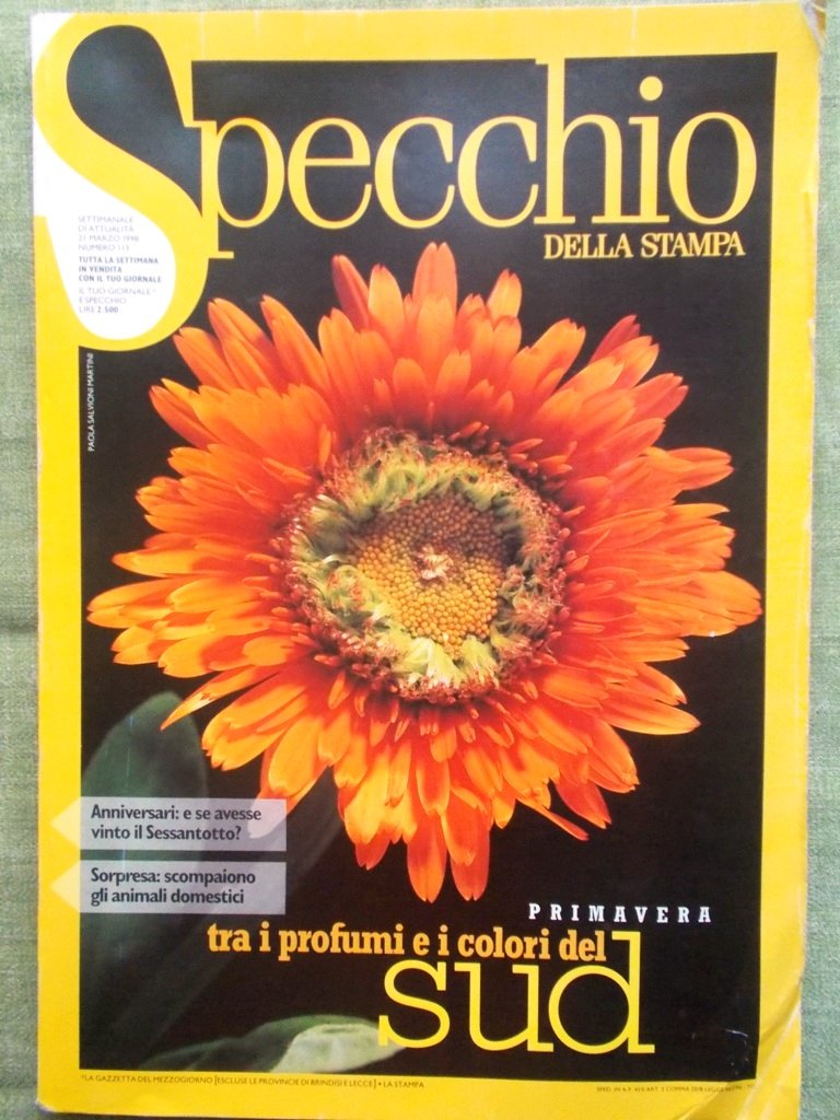 Specchio 21 Marzo 1998 Melanie Griffith Annalisa Minetti Parto in …