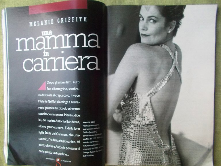 Specchio 21 Marzo 1998 Melanie Griffith Annalisa Minetti Parto in …