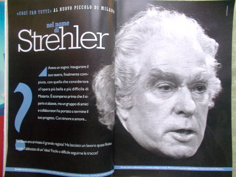 Specchio 24 Gennaio 1998 Mozart Labrador Allen Banca d'Italia Strehler …