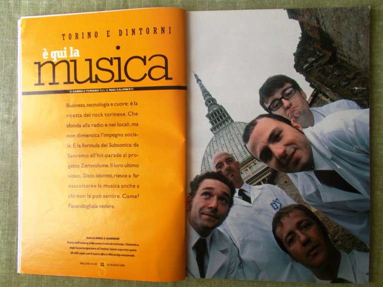 Specchio 24 Giugno 2000 Torino Musica Arnold Newmann Australia Enzo …