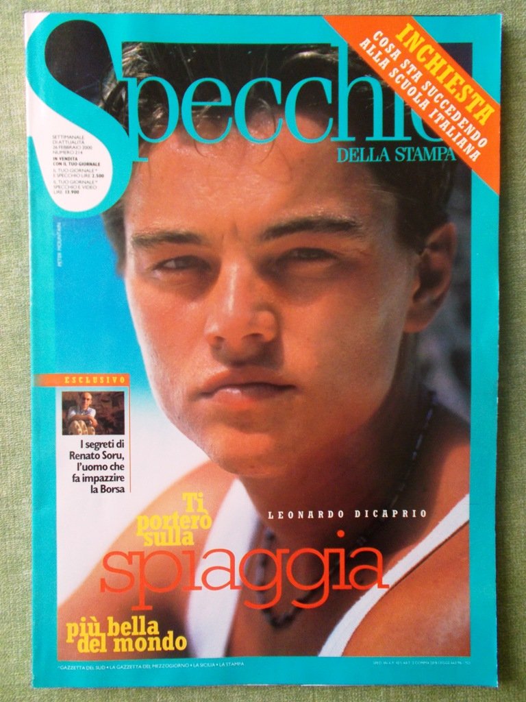 Specchio 26 Febbraio 2000 Di Caprio Cameron Diaz Tiscali Charles …