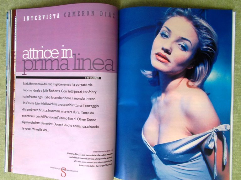 Specchio 26 Febbraio 2000 Di Caprio Cameron Diaz Tiscali Charles …