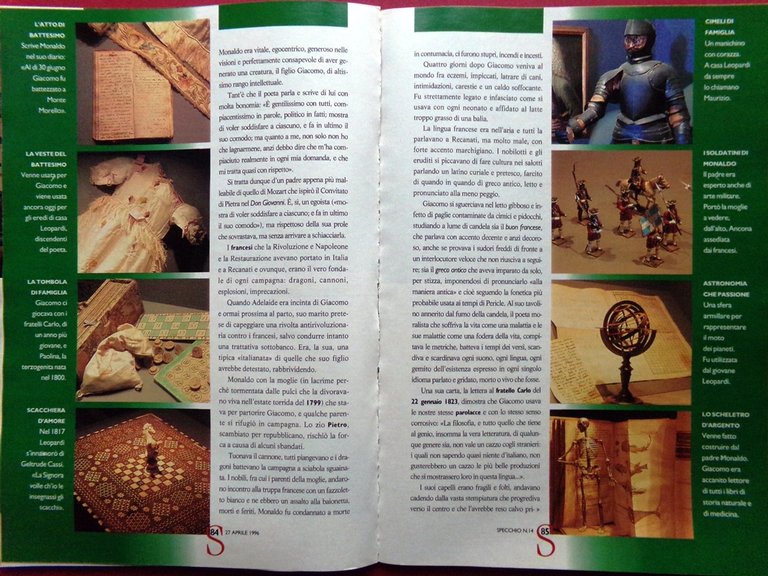 Specchio 27 Aprile 1996 Marilyn Monroe Manati Leopardi Tarocchi Vulcano … | Immagine Gallery 2