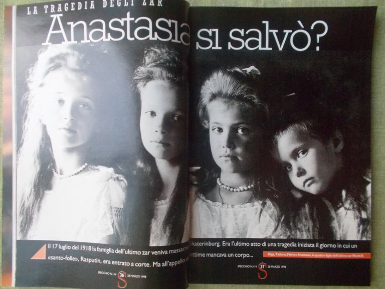 Specchio 28 Marzo 1998 Richard Gere Margherita Buy Mistero Sindone …