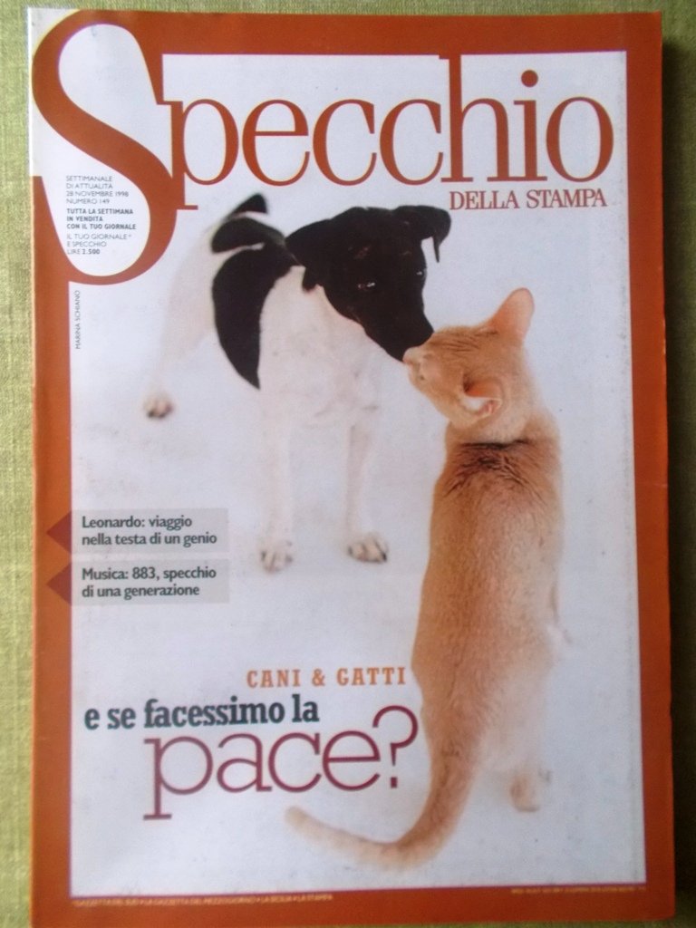 Specchio 28 Novembre 1998 Leonardo Da Vinci Pezzali Dolce Gabbana …