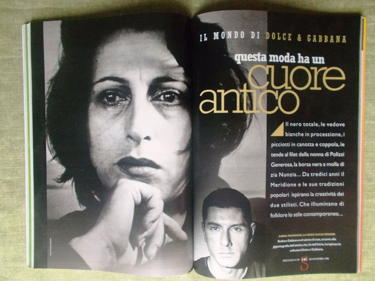 Specchio 28 Novembre 1998 Leonardo Da Vinci Pezzali Dolce Gabbana …