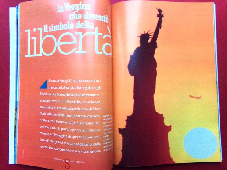 Specchio 28 Settembre 1996 Statua Libertà Claudia Koll Lemuri Lucania … | Immagine Gallery 3