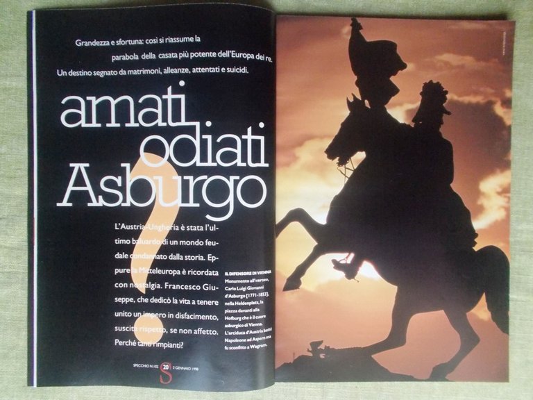 Specchio 3 Gennaio 1998 Parker Posey Asburgo Palermo Nepal Arthus-Bertrand …