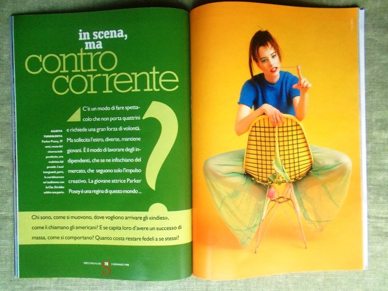 Specchio 3 Gennaio 1998 Parker Posey Asburgo Palermo Nepal Arthus-Bertrand …