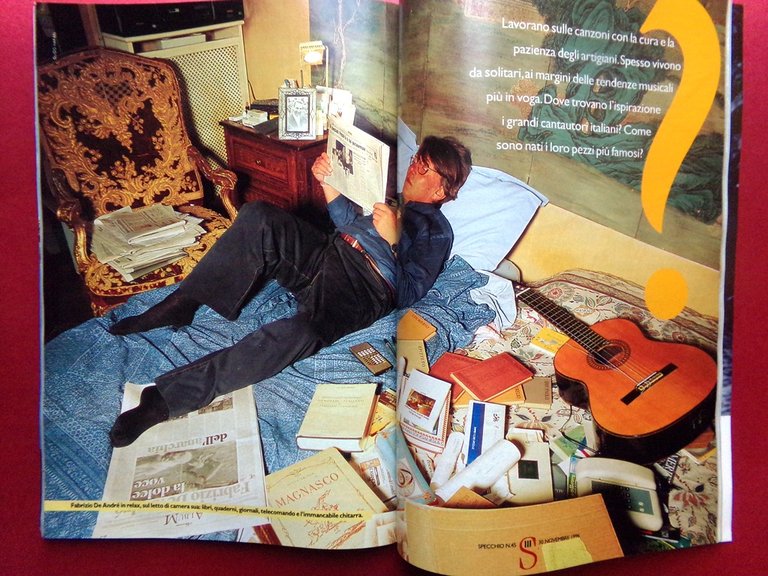 Specchio 30 Novembre 1996 Fabrizio De André Sharon Stone Salerno … | Immagine Gallery 2