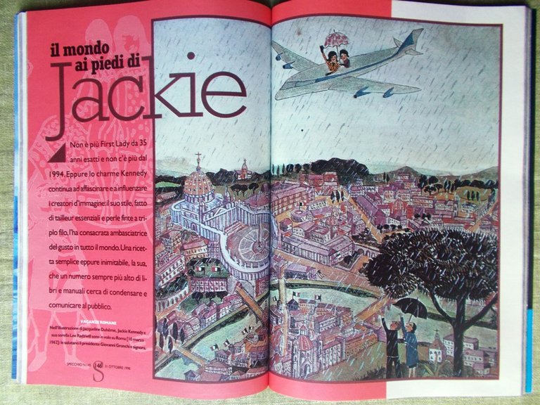 Specchio 31 Ottobre 1998 Olivetti Jackie Onassis Kennedy Ferrè DNA …