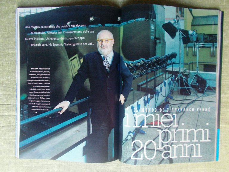 Specchio 31 Ottobre 1998 Olivetti Jackie Onassis Kennedy Ferrè DNA …