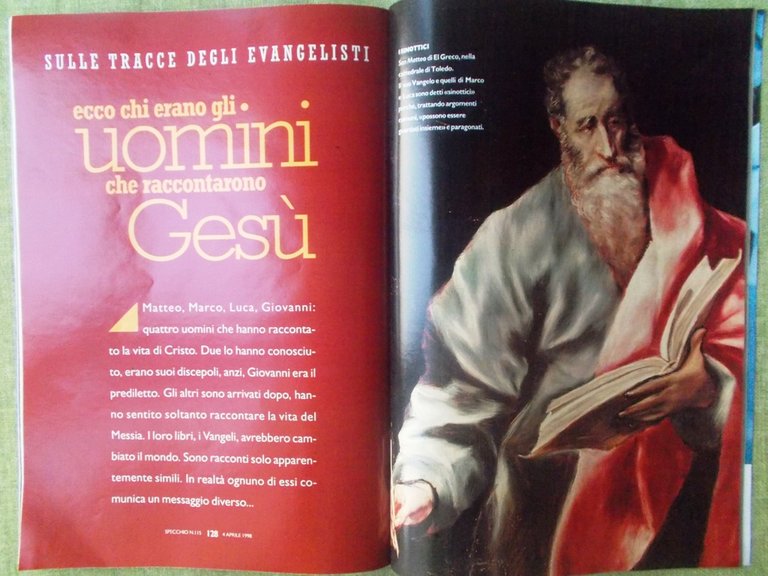 Specchio 4 Aprile 1998 Di Caprio Titanic Allah Maser Greco …