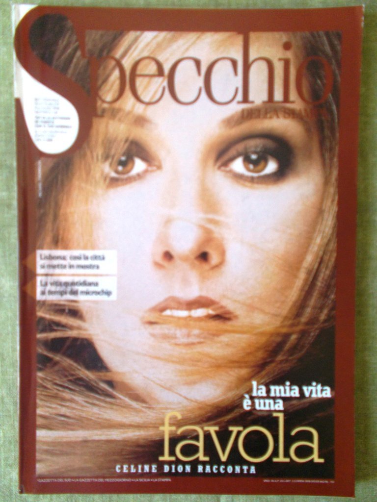 Specchio 4 Luglio 1998 Celine Dion Microchip Lisbona Alda Merini …