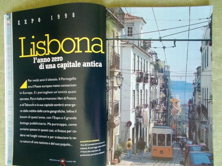 Specchio 4 Luglio 1998 Celine Dion Microchip Lisbona Alda Merini …