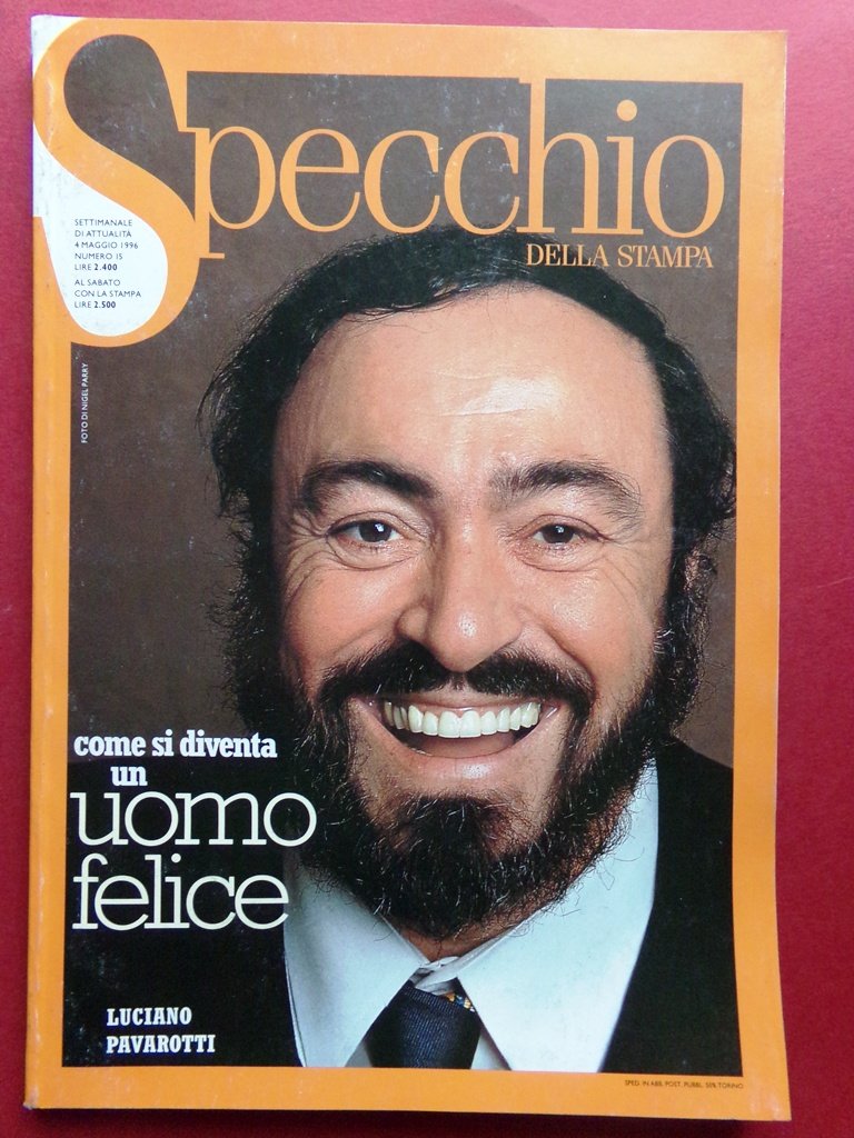 Specchio 4 Maggio 1996 Pavarotti Scoiattolo Arabi Ebrei Calabria Tempo … | Immagine principale