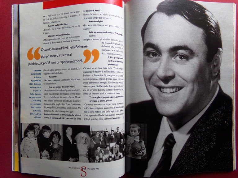 Specchio 4 Maggio 1996 Pavarotti Scoiattolo Arabi Ebrei Calabria Tempo … | Immagine Gallery 4