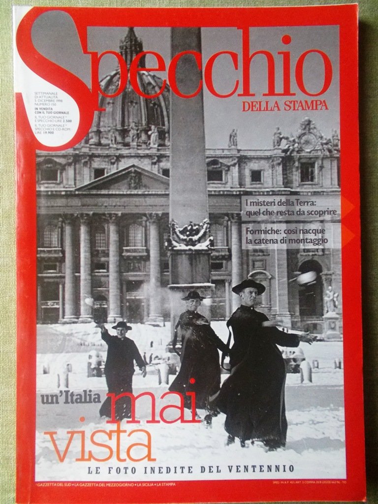Specchio 5 Dicembre 1998 Fascismo Cancro Shangai Mulan Disney Chanel …