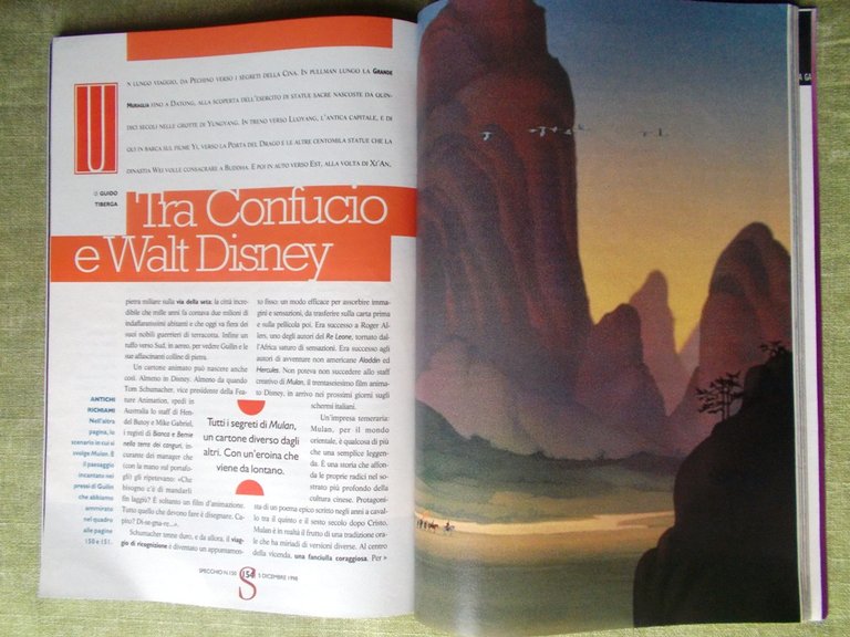 Specchio 5 Dicembre 1998 Fascismo Cancro Shangai Mulan Disney Chanel …