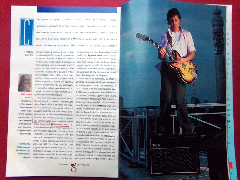 Specchio 5 Ottobre 1996 Raoul Bova Mongolfiere Pesci Gerusalemme Dinosauri … | Immagine Gallery 4