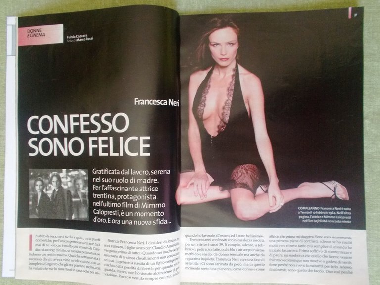 Specchio 8 Febbraio 2003 Francesca Neri Marciano Glennie Bertarelli Parmigianino