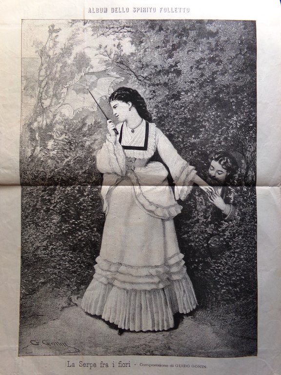 Spirito Folletto del 9 Giugno 1870 Gonin Corse Ippiche Caccia …