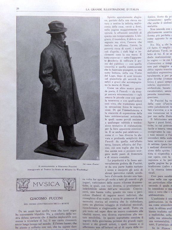 Stampa del 1925 Arte Sacra Vergine Consolatrice Burgereau Giacomo Puccini