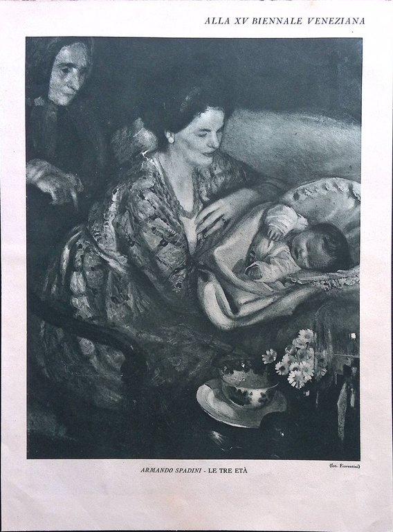 Stampa del 1926 Biennale di Venezia Carpi Ritratto Signora Spadini … | Immagine Gallery 2