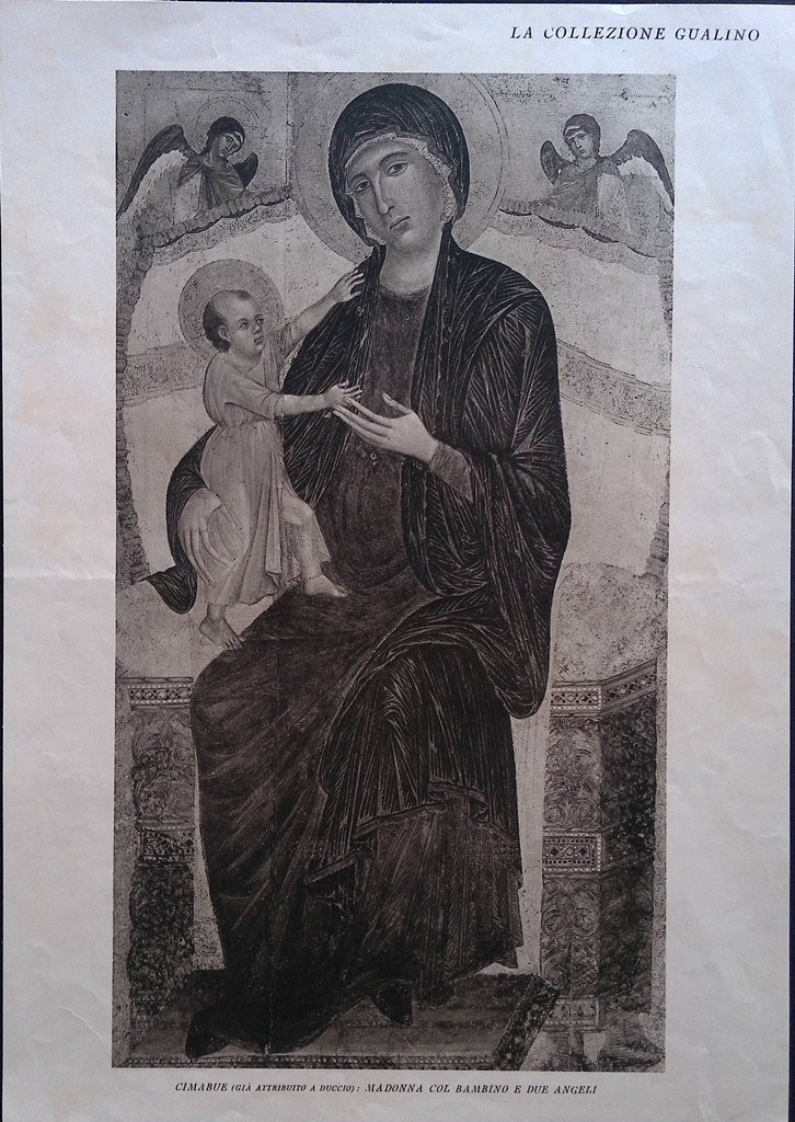 Stampa del 1926 Collezione Gualino Cimabue Duccio Madonna col Bambino … | Immagine principale