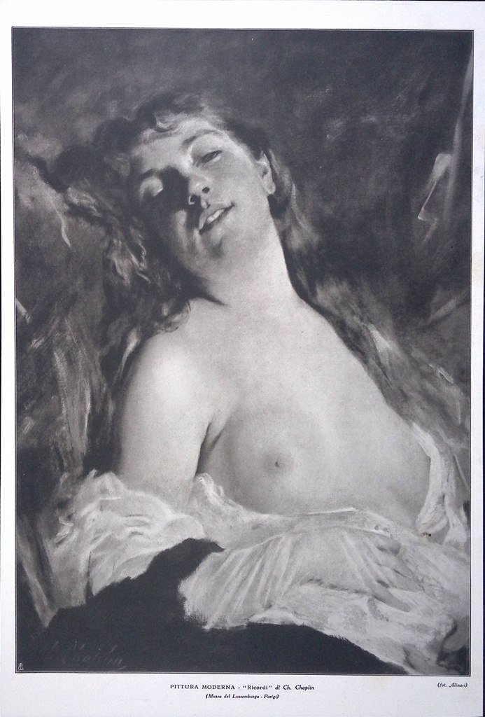 Stampa del 1926 Ricordi di Charles Chaplin Museo Parigi Abbandono …