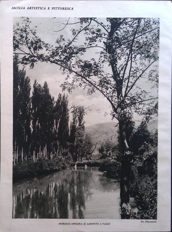 Stampa del 1926 Sicilia Monreale Campanile Basilica Petralia Sottana Lago | Immagine Gallery 2