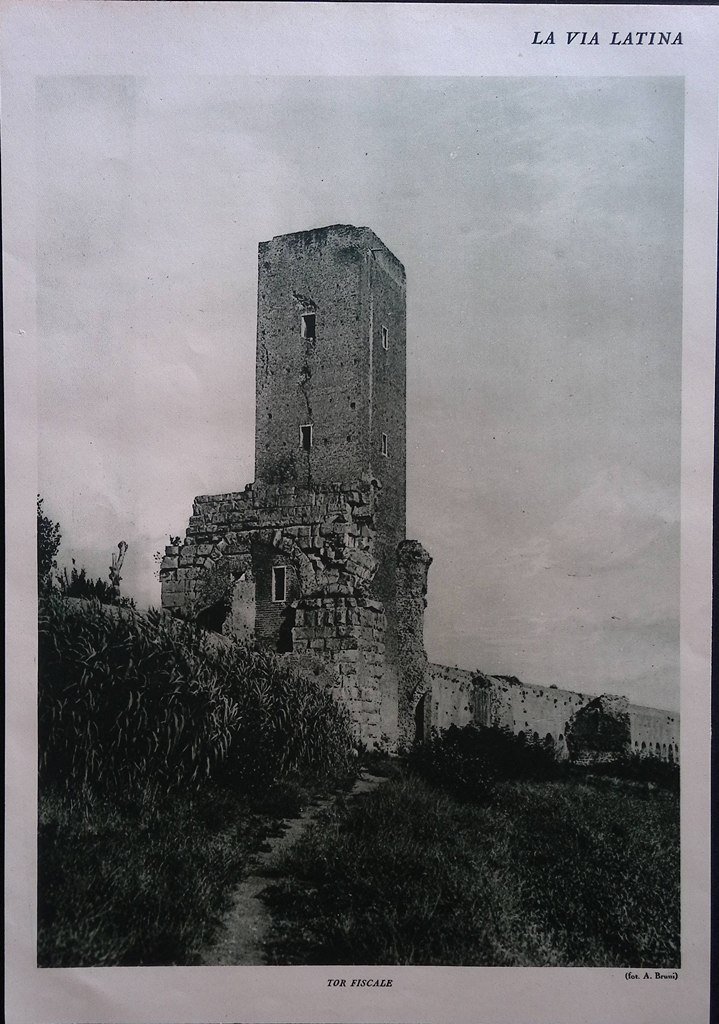 Stampa del 1926 Via Latina Tor Fiscale Selciato Romano Conservato … | Immagine principale