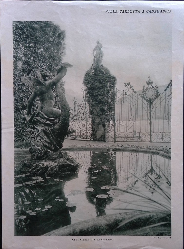 Stampa del 1926 Villa Carlotta Cadenabbia Valletta delle Felci Cencellata | Immagine principale