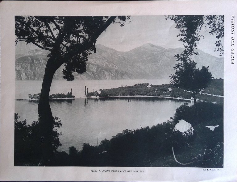 Stampa del 1926 Visioni del Garda Isola di Sogno Chiaro … | Immagine Gallery 2