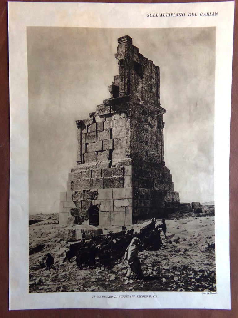 Stampa del 1927 Altipiano del Garan Pastorale Indigena Mausoleo di …