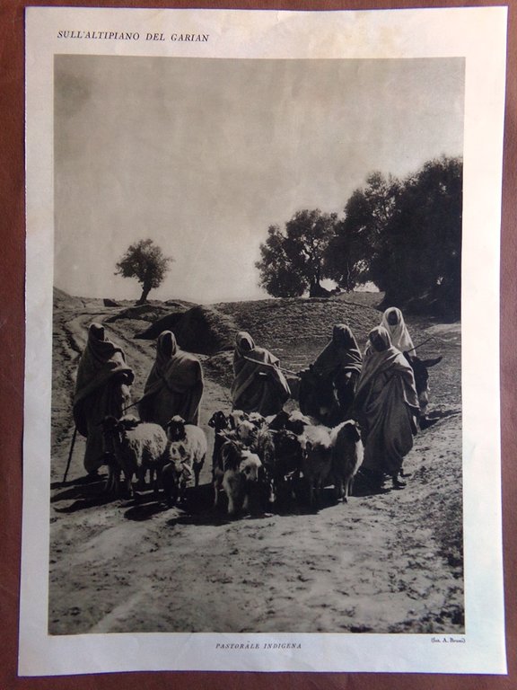 Stampa del 1927 Altipiano del Garan Pastorale Indigena Mausoleo di …