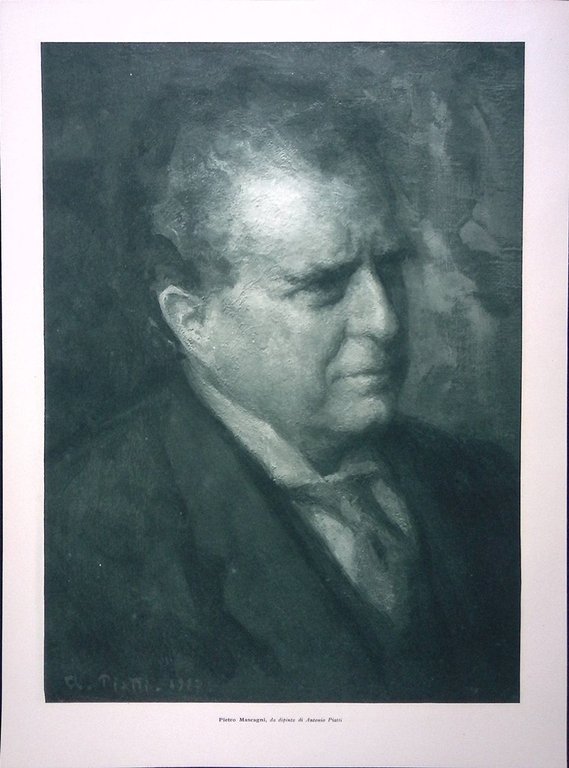 Stampa del 1927 Giacomo Puccini Arturo Rietti Pietro Mascagni Antonio …